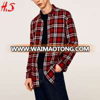 High Quality Wholesale Fashion Men Checked Flannel Shirt